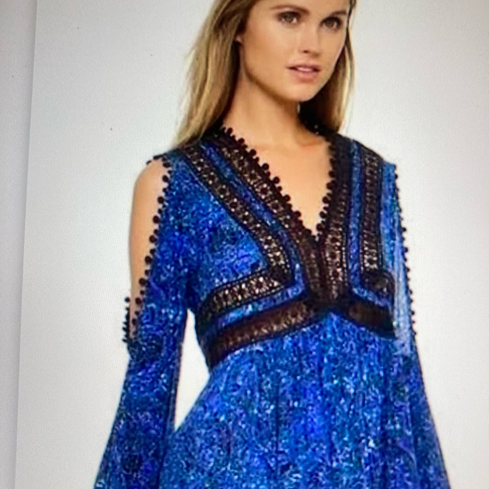 Rebecca Taylor Cold Shoulder Lace Top